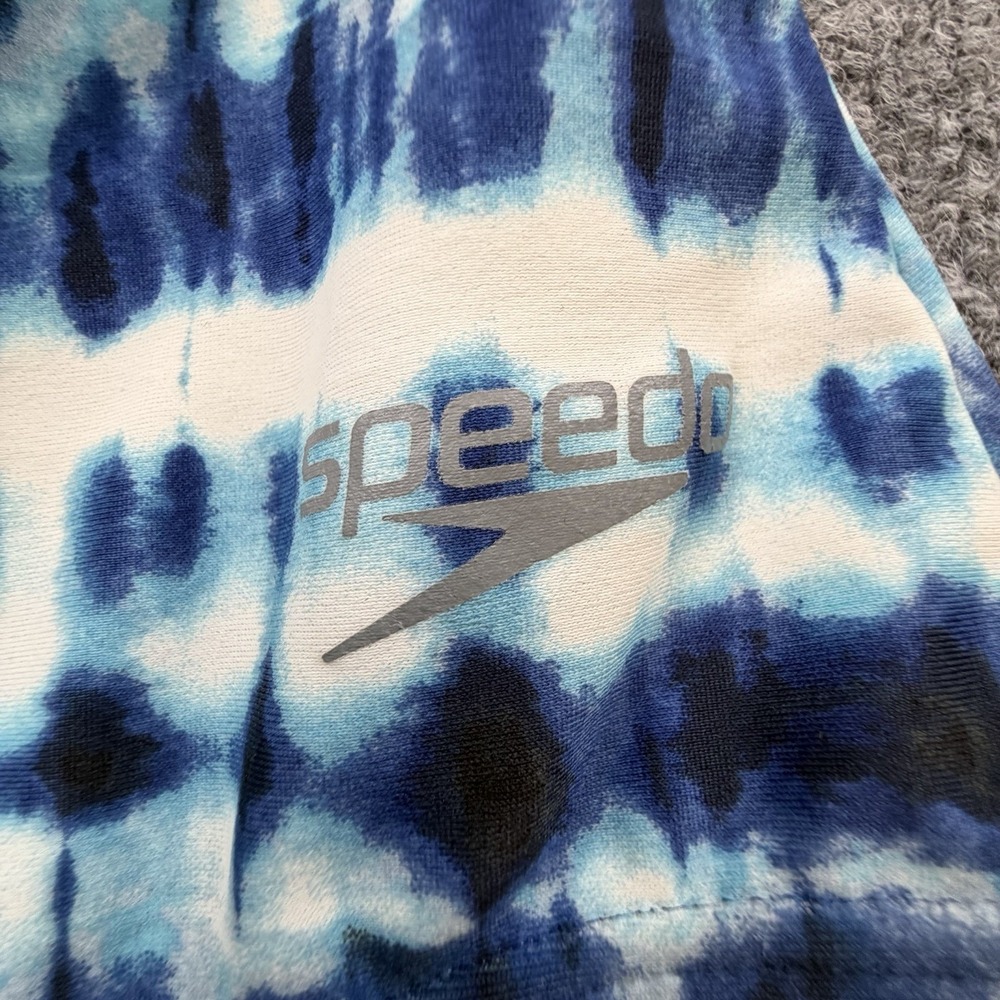 Speedo One Piece Swimsuit Blue Tie Dye Padded Athletic Swim Women S - Picture 3 of 8
